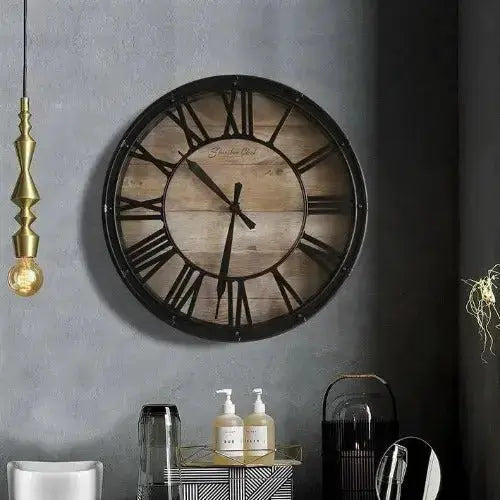 Horloge Industrielle <br> Ancienne Horloges Déco Murale Express