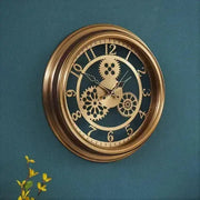 Horloge Industrielle <br> Dorée Horloges Déco Murale Express