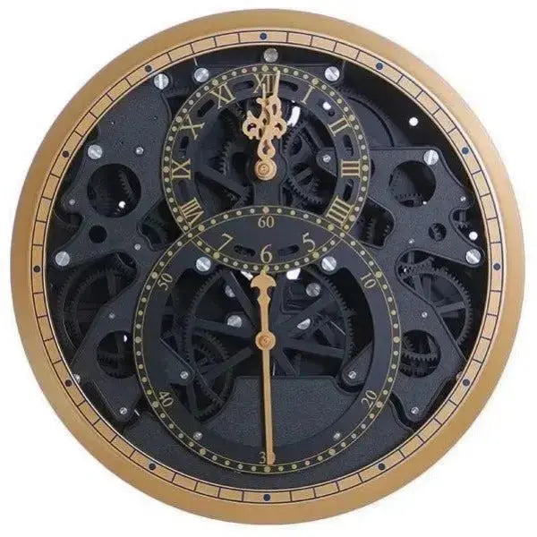 Horloge Industrielle <br> Engrenage Qui Tourne Horloges Déco Murale Express
