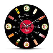 Horloge Murale Originale Sushi Time Horloges Déco Murale Express