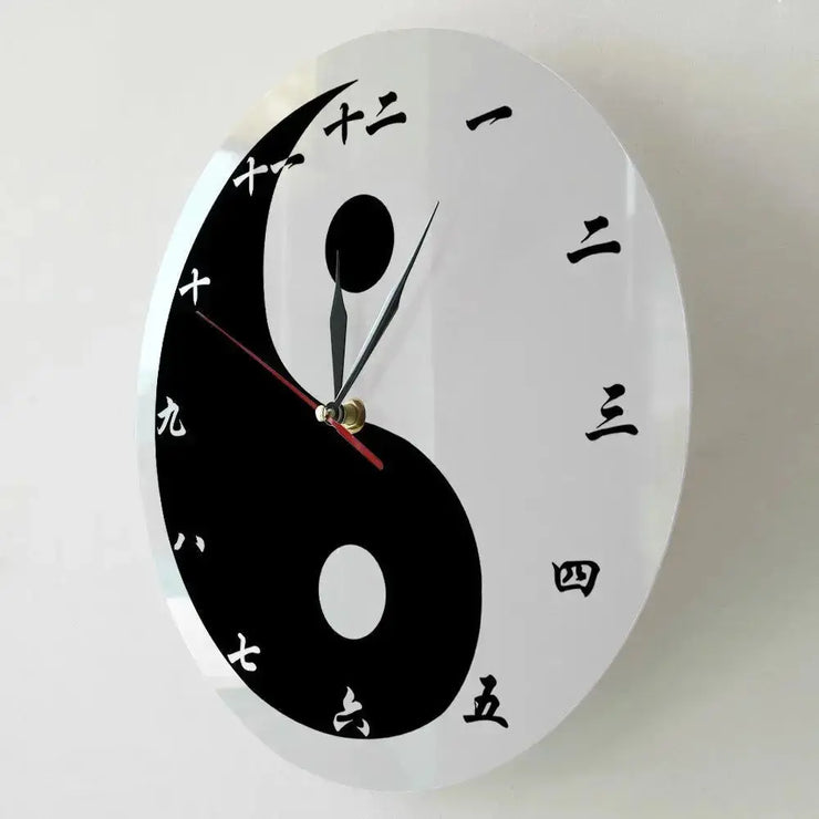 Horloge Murale Yin Yang Horloges Déco Murale Express