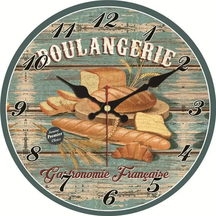 Horloge Murale Vintage Cuisine Française Horloges Déco Murale Express