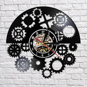 Horloge Murale Vinyle Steampunk Horloges Déco Murale Express