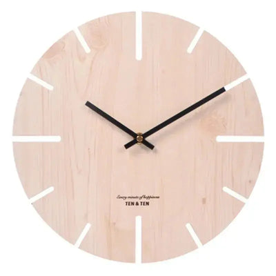 Horloge Scandinave Blanc Écru sans Chiffres Horloges Déco Murale Express