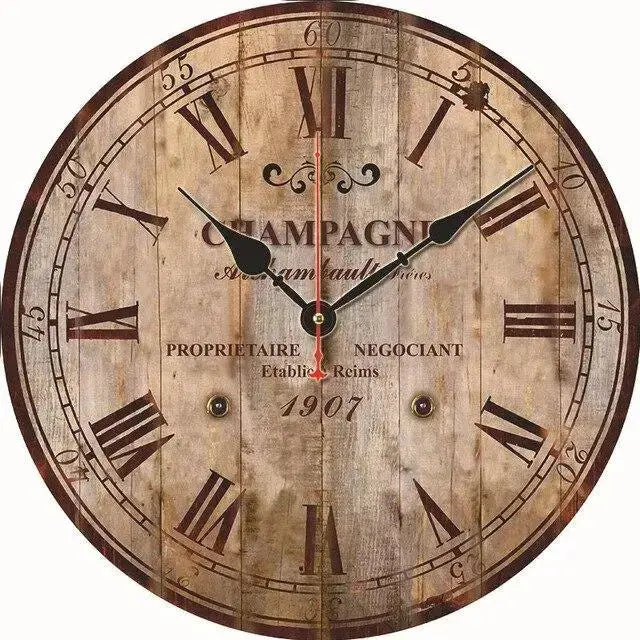 Horloge Vintage Bois Rétro