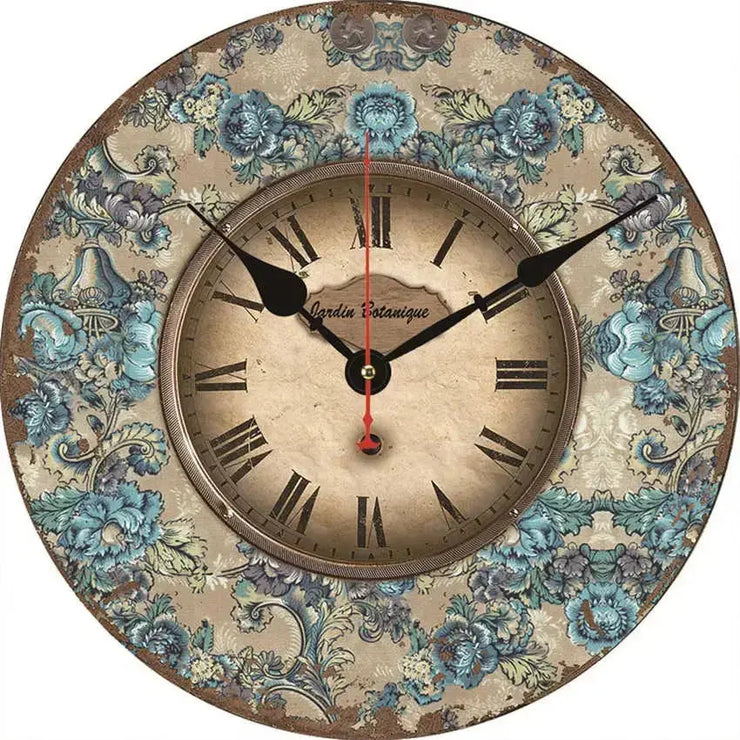 Horloge Vintage Jardin Botanique Horloges Déco Murale Express