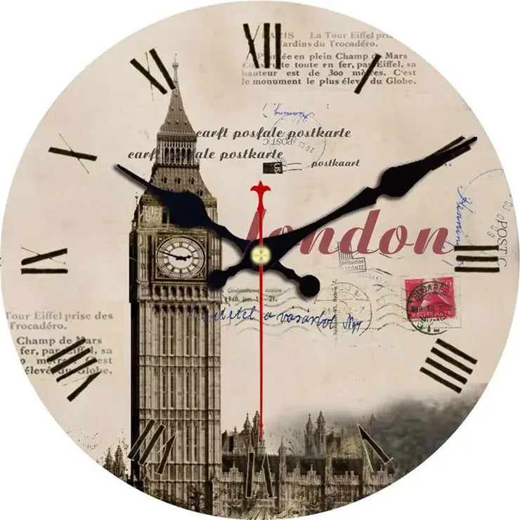 Horloge Vintage London Horloges Déco Murale Express
