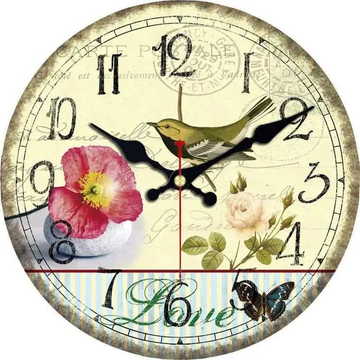 Horloge Vintage Petit Oiseau Horloges Déco Murale Express