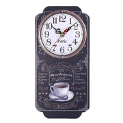 Horloge Vintage Rectangulaire Noire Horloges Déco Murale Express