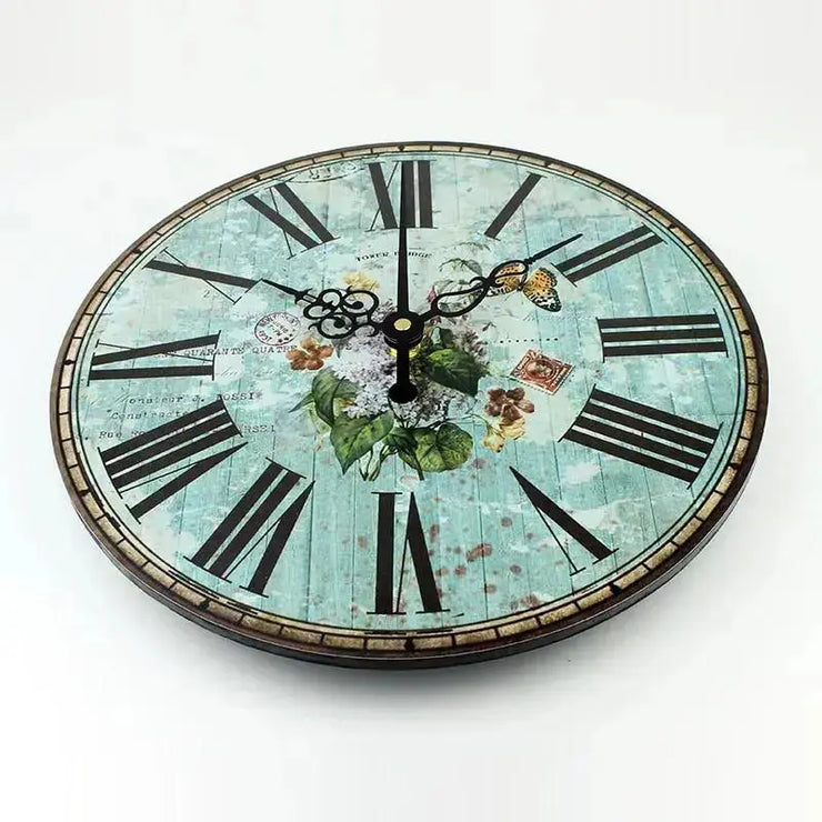 Horloge Vintage Turquoise Horloges Déco Murale Express