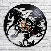 Horloge Vinyle Cheval Horloges Déco Murale Express