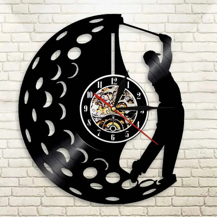 Horloge Vinyle Golf LED Horloges Déco Murale Express