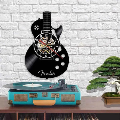 Horloge Vinyle Guitare Horloges Déco Murale Express