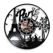 Horloge Vinyle Paris Horloges Déco Murale Express