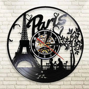 Horloge Vinyle Paris LED Horloges Déco Murale Express