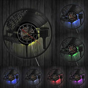 Horloge Vinyle Piano LED Horloges Déco Murale Express