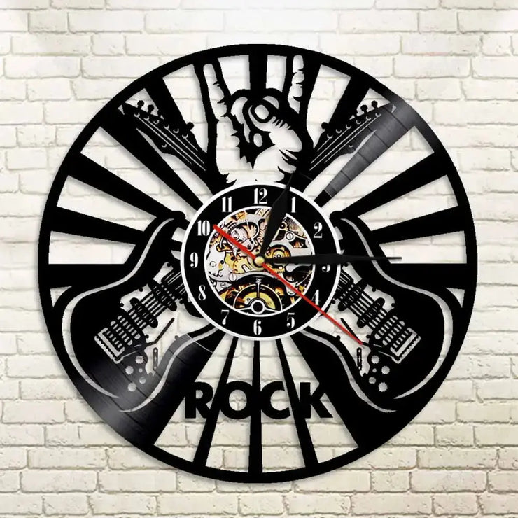 Horloge Vinyle Rock 'n' roll LED Horloges Déco Murale Express