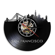 Horloge Vinyle San Francisco Horloges Déco Murale Express