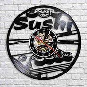 Horloge Vinyle Sushi Horloges Déco Murale Express