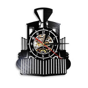 Horloge Vinyle Train Vintage Horloges Déco Murale Express