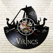 Horloge Vinyle Vikings LED Horloges Déco Murale Express