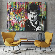 Tableau Industriel <br> Charlie Chaplin Tableaux Déco Murale Express