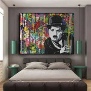 Tableau Industriel <br> Charlie Chaplin Tableaux Déco Murale Express