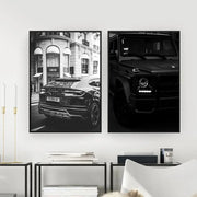 Tableau Noir et Blanc Lamborghini & Dior Tableaux, T-NB Déco Murale Express